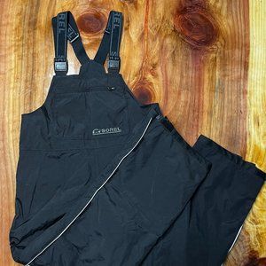 SOREL Ski Snowboard Pants Bib Overall Waterproof Men's Medium Black EXCELLENT
